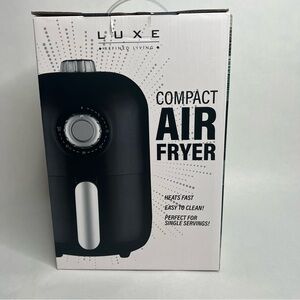 Luxe Compact FAST Personal Air Fryer 1000 W Dorm Office Apartment 1 Serving 120V